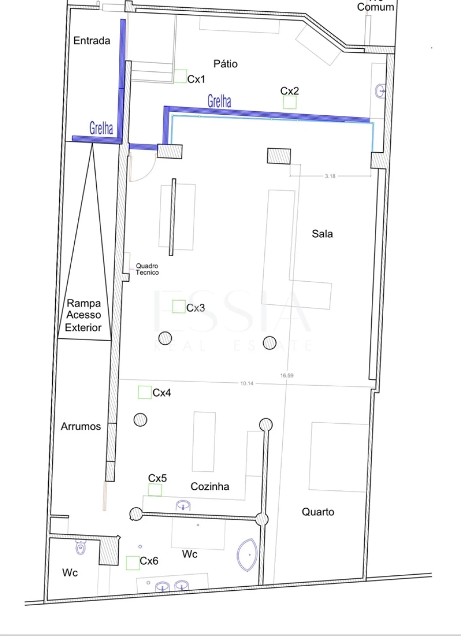 Apartamento T1 para Venda em Cedofeita, Santo Ildefonso, Sé, Miragaia, São Nicolau e Vitória Planta 1