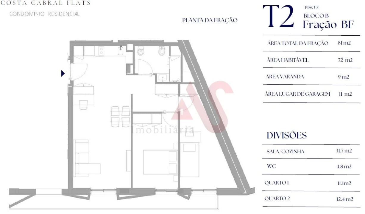 Apartamento T2 para Venda em Paranhos Foto 5