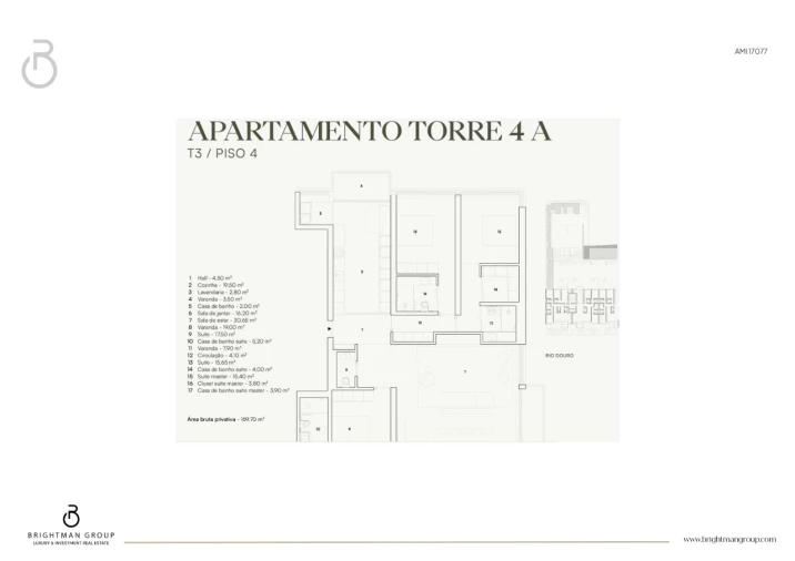Apartamento T3 para Venda em Lordelo do Ouro e Massarelos Planta 1