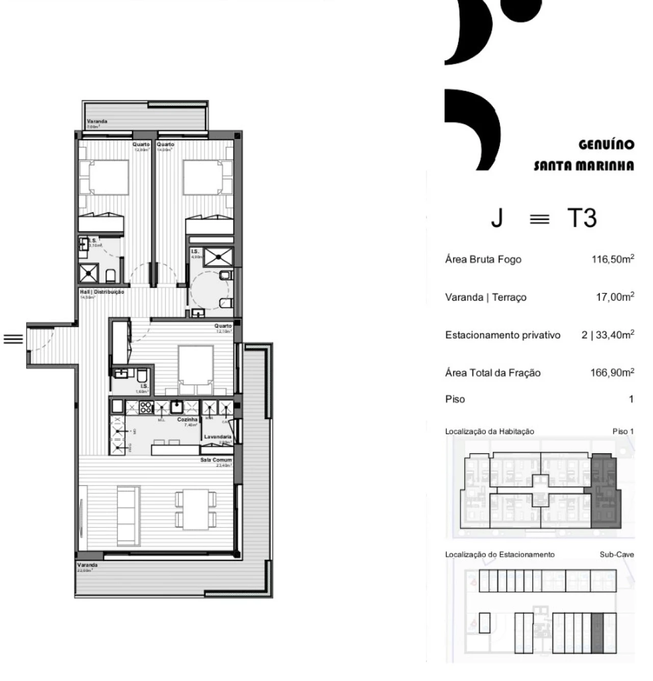 Apartamento T3 para Venda em Santa Marinha e São Pedro da Afurada Foto 10
