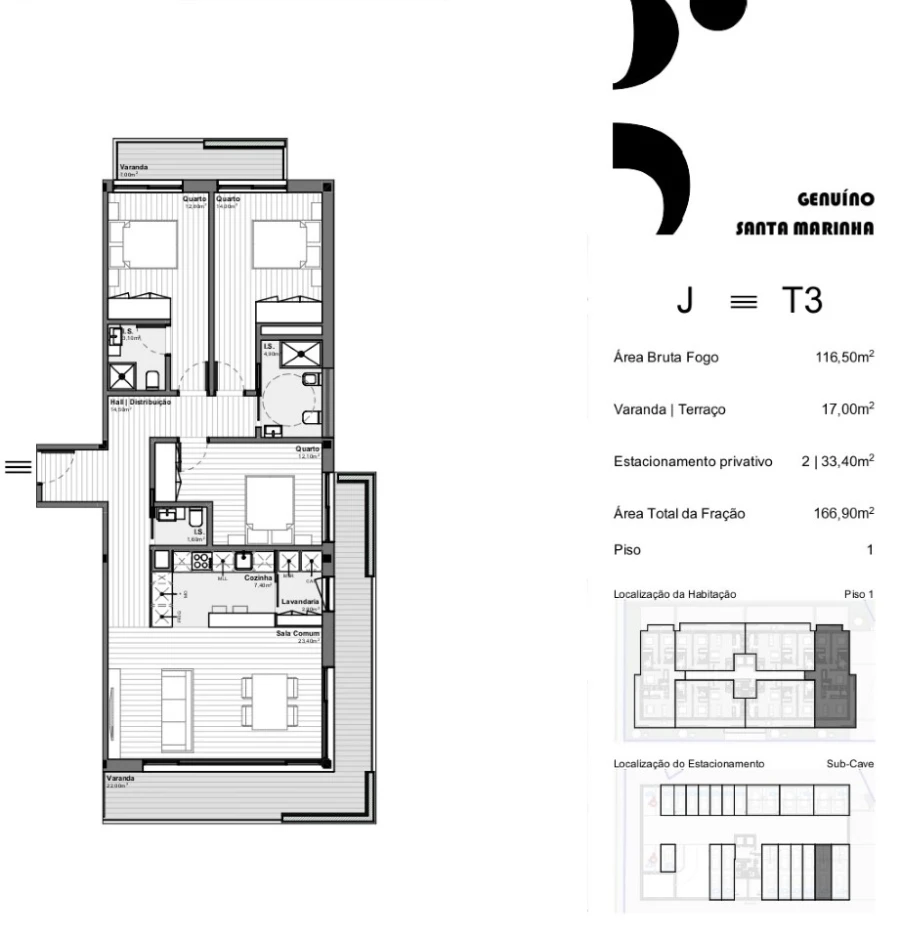 Apartamento T3 para Venda em Santa Marinha e São Pedro da Afurada Foto 10