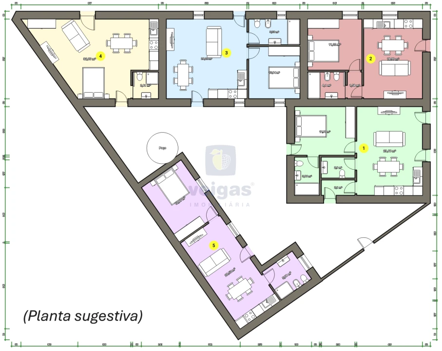 Moradia T4 para Venda em Cela Foto 46