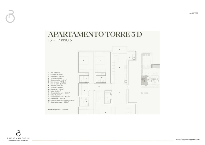 Apartamento T3 para Venda em Lordelo do Ouro e Massarelos Planta 1