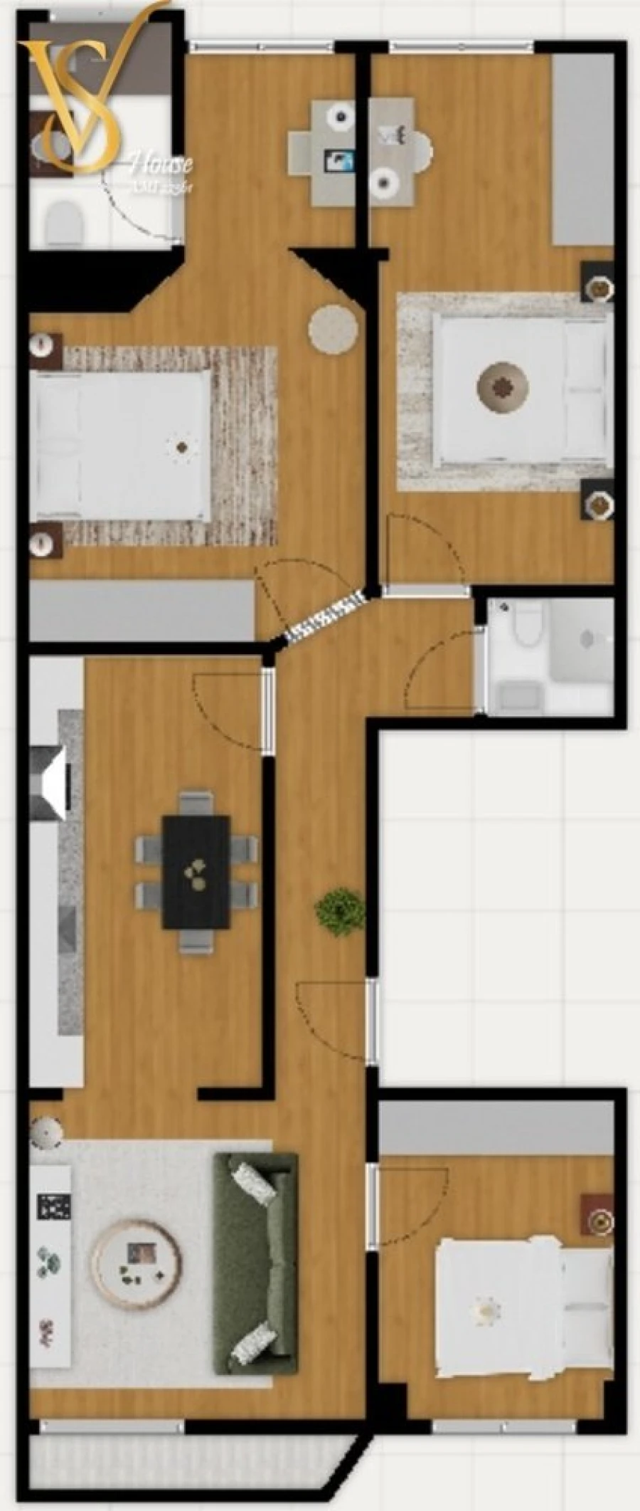 Apartamento T3 para Venda em São Vicente Foto 20