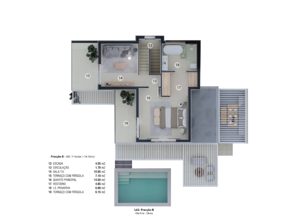 Moradia T2 para Venda em Silves Planta 2