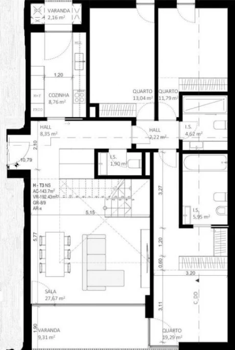 Apartamento T3 para Venda em Gafanha da Boa Hora