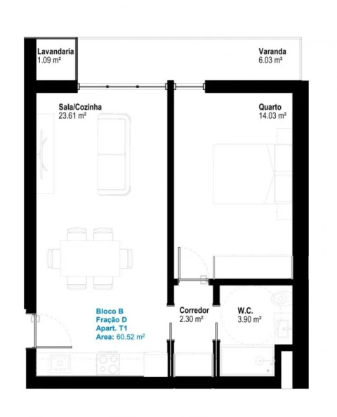 Apartamento T3 para Venda em Esgueira
