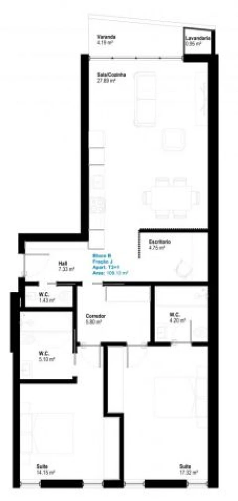 Apartamento T3 para Venda em Esgueira