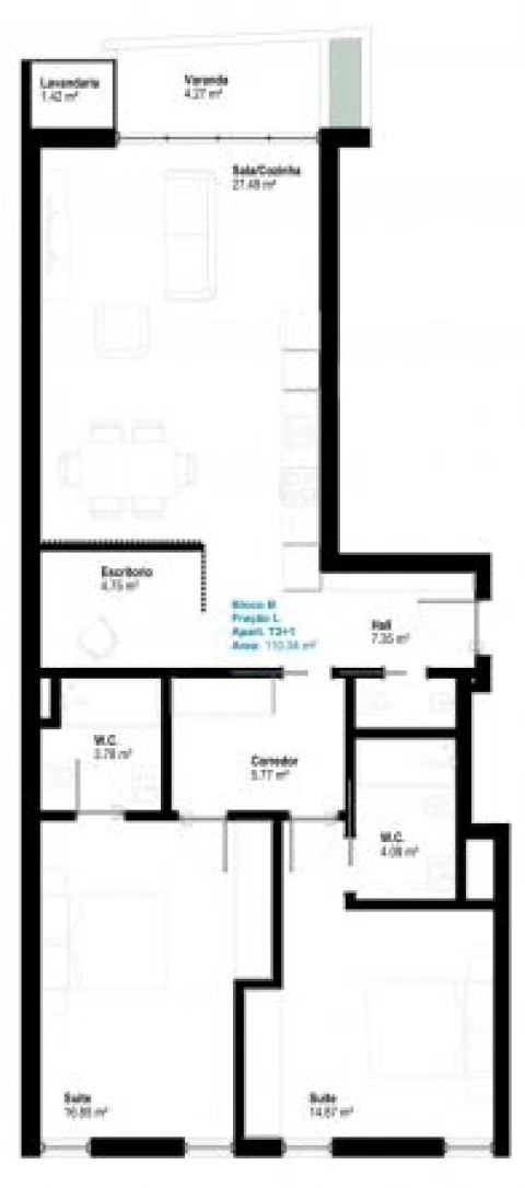 Apartamento T3 para Venda em Esgueira