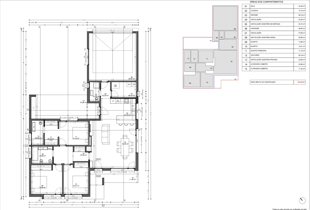 Moradia T3 para Venda em Pedreiras Foto 11