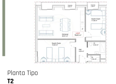 Apartamento T2 para Venda em Paranhos