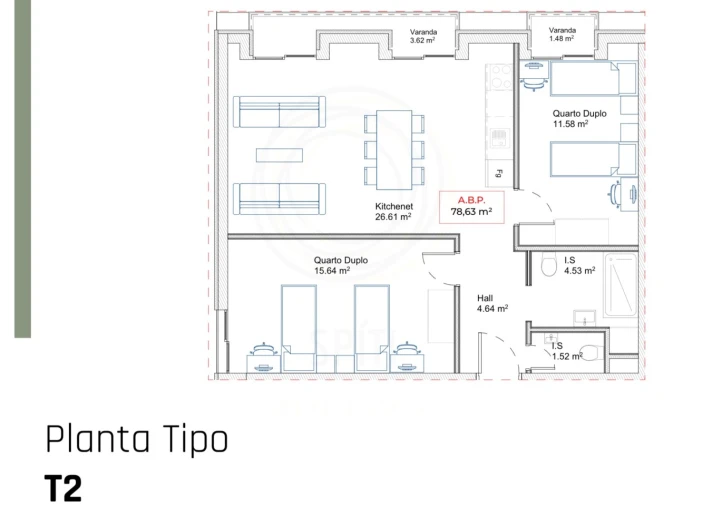 Apartamento T2 para Venda em Paranhos Foto 9