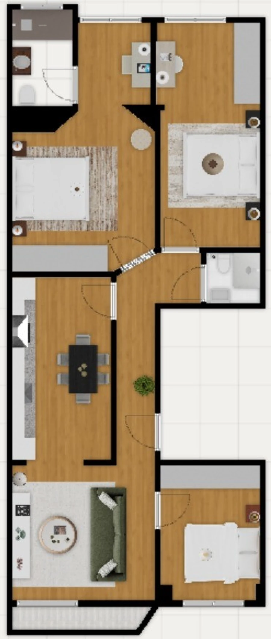 Apartamento T3 para Venda em São Vicente Planta 1