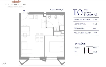 Apartamento T0 para Venda em Paranhos