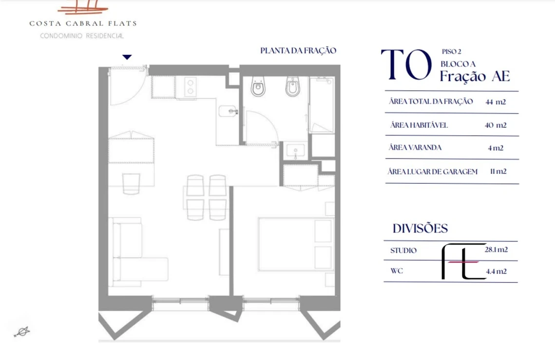 Apartamento T0 para Venda em Paranhos Foto 19