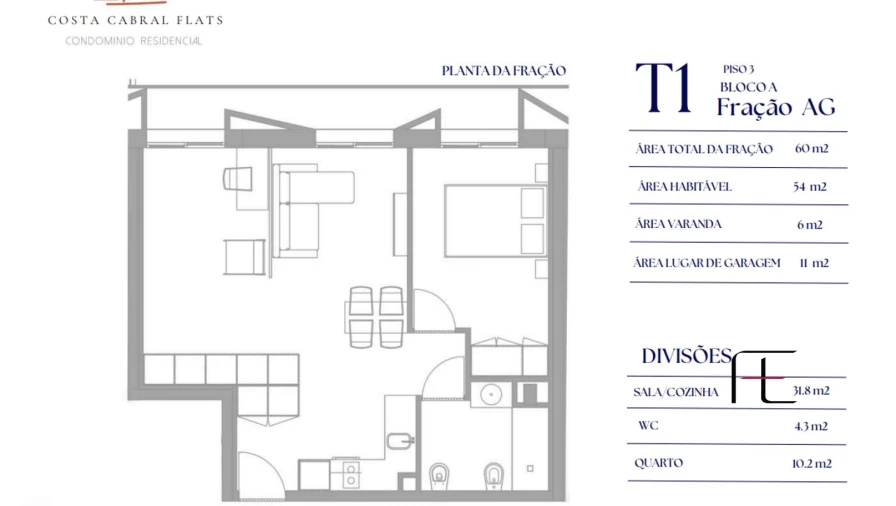 Apartamento T0 para Venda em Paranhos Foto 8