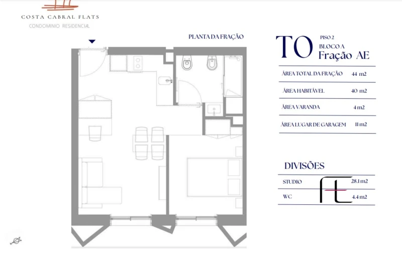 Apartamento T0 para Venda em Paranhos Foto 19