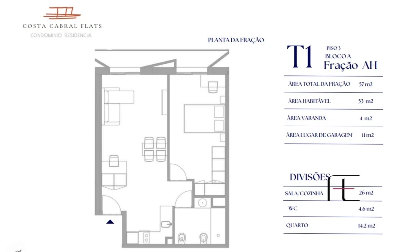 Apartamento T0 para Venda em Paranhos Foto 5