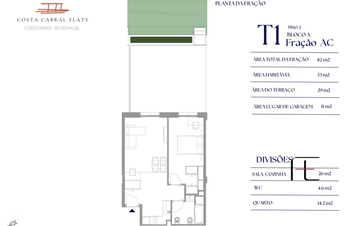 Apartamento T0 para Venda em Paranhos Foto 17