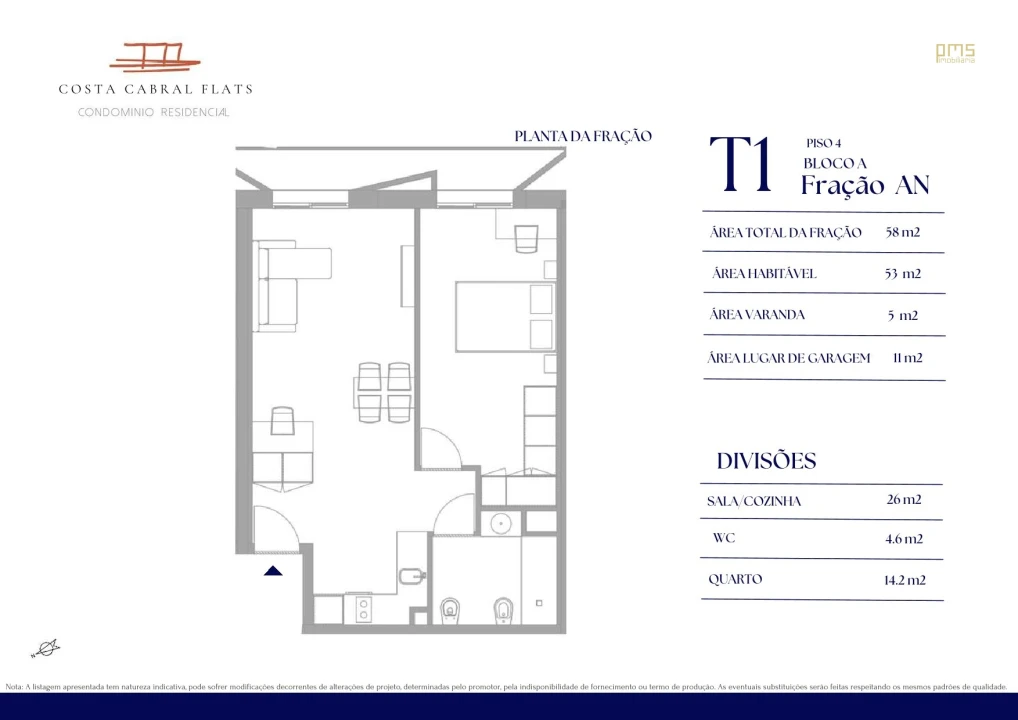 Apartamento T1 para Venda em Paranhos Foto 6
