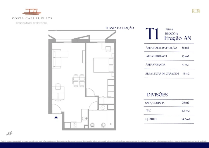 Apartamento T1 para Venda em Paranhos Foto 6