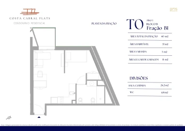 Apartamento T0 para Venda em Paranhos