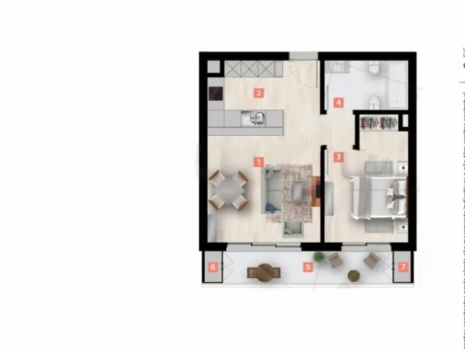 Apartamento T1 para Venda em Caniço Planta 1
