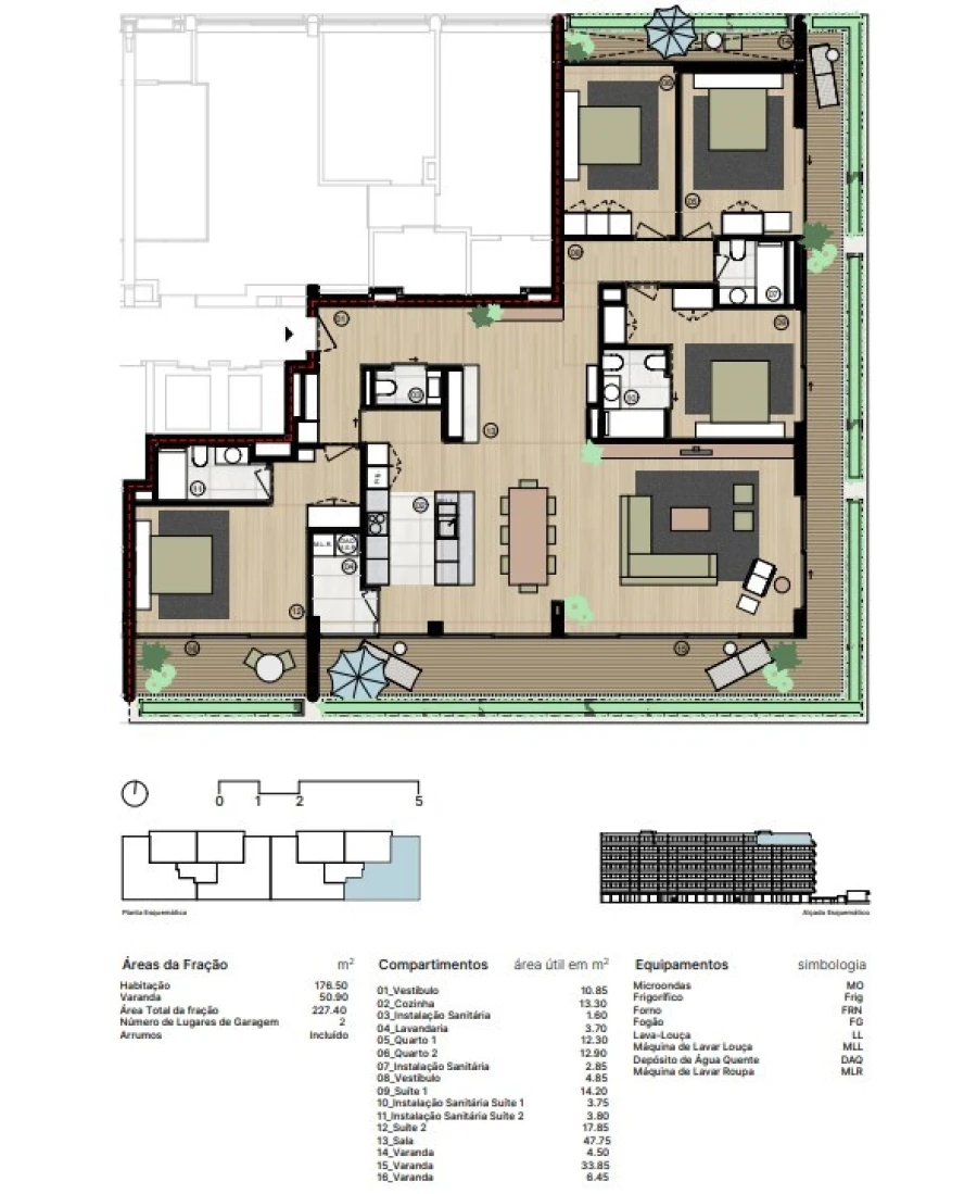 Apartamento T4 para Venda em Matosinhos e Leça da Palmeira Planta 1