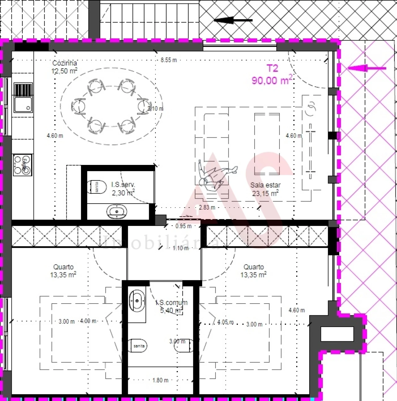 Apartamento T2 para Venda em Coronado (São Romão e São Mamede) Foto 19