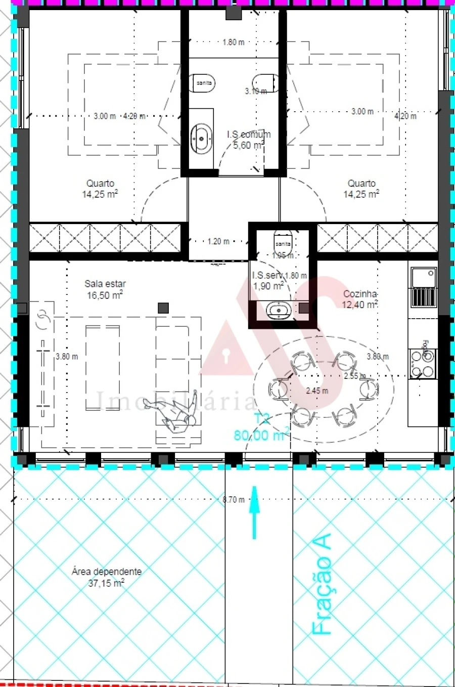Apartamento T2 para Venda em Coronado (São Romão e São Mamede) Foto 19