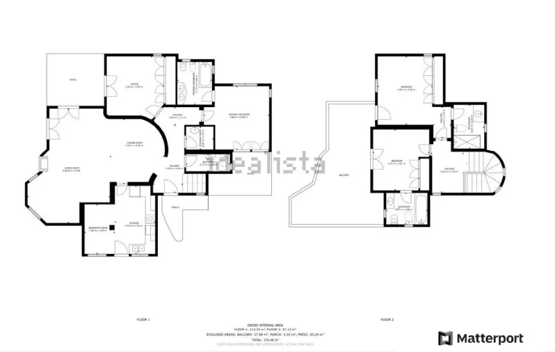 Moradia T4 para Venda em Porches Planta 1