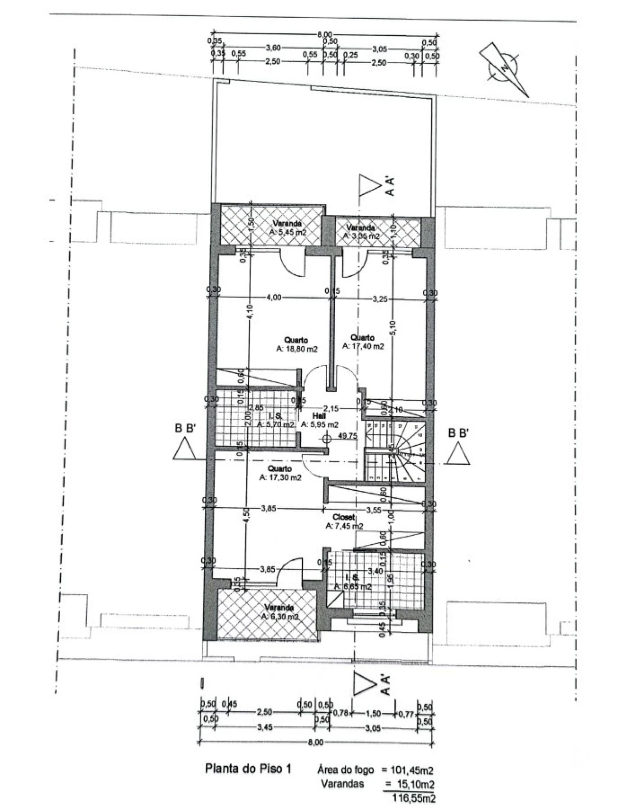 Moradia T4 para Venda em Milharado Planta 3