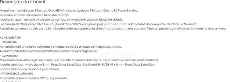 Moradia T4 para Venda em Nogueira e Silva Escura