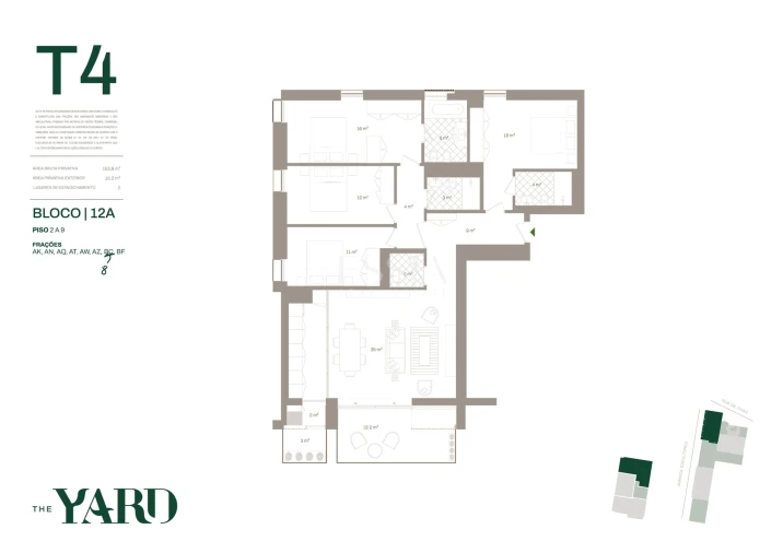 Apartamento T4 para Venda em Santa Marinha e São Pedro da Afurada Planta 1