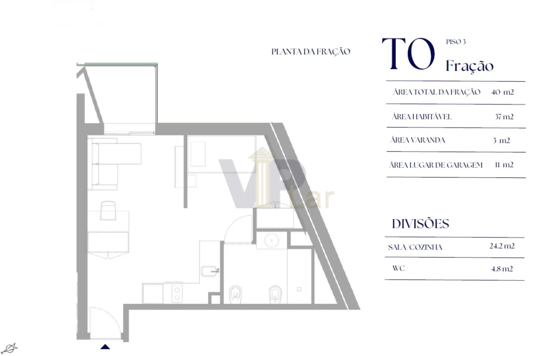 Apartamento T2 para Venda em Paranhos Foto 12