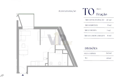 Apartamento T2 para Venda em Paranhos