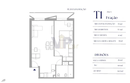 Apartamento T2 para Venda em Paranhos