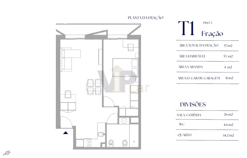 Apartamento T2 para Venda em Paranhos Foto 11