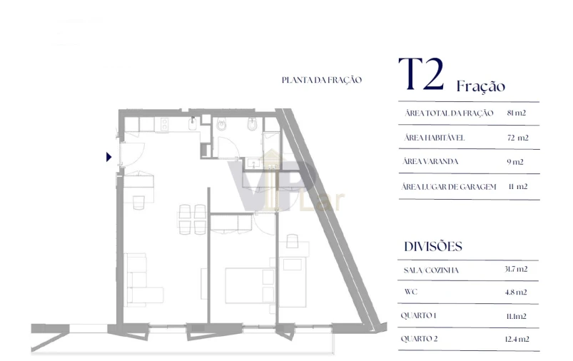 Apartamento T2 para Venda em Paranhos Foto 4