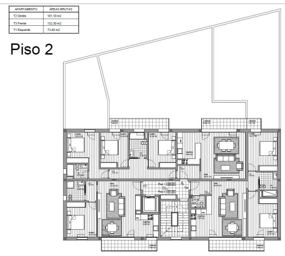 Apartamento T1 para Venda em Currelos, Papízios e Sobral Planta 1