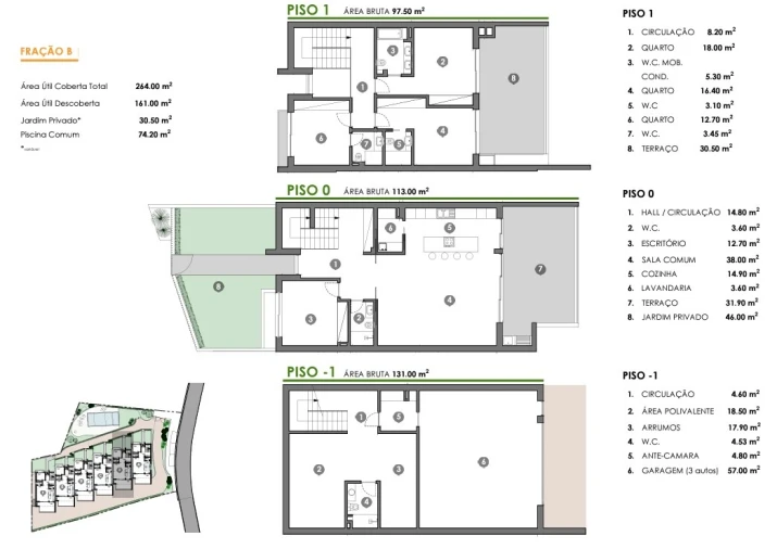 Moradia T4 para Venda em Quarteira Planta 1