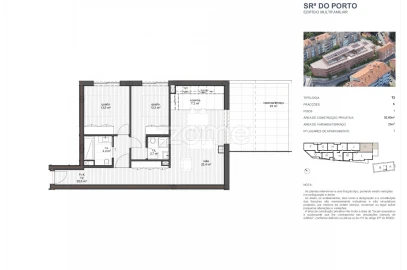 Apartamento T2 para Venda em Ramalde