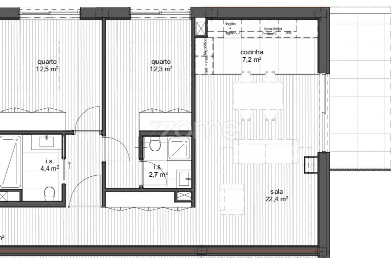 Apartamento T2 para Venda em Ramalde Foto 8