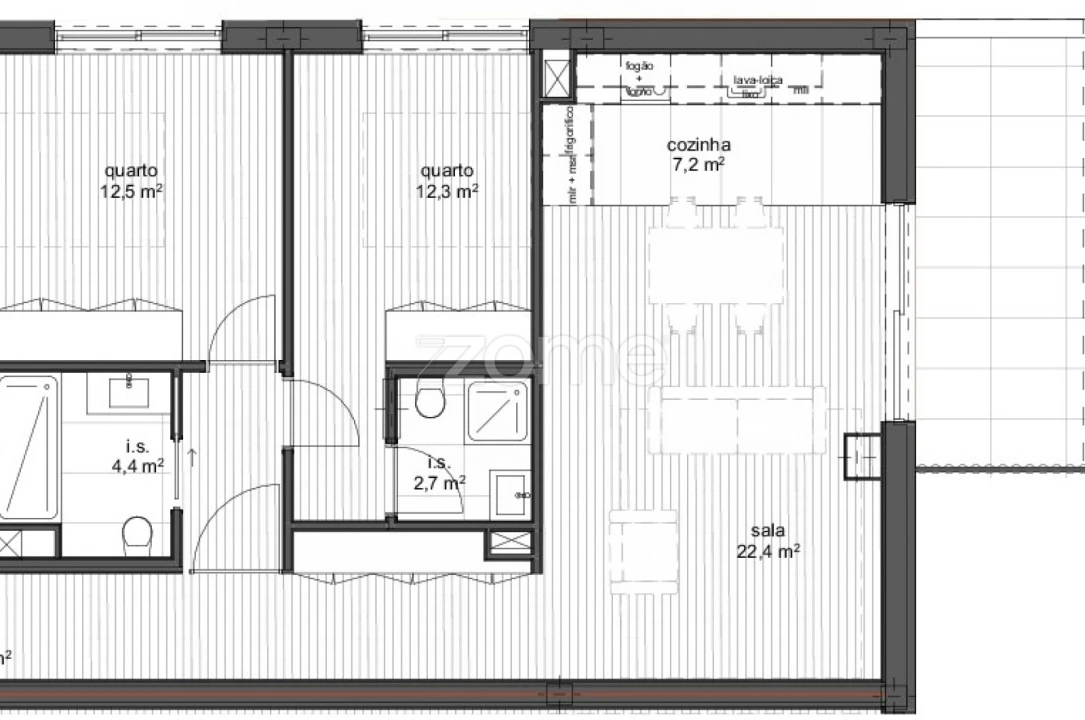 Apartamento T2 para Venda em Ramalde Foto 8