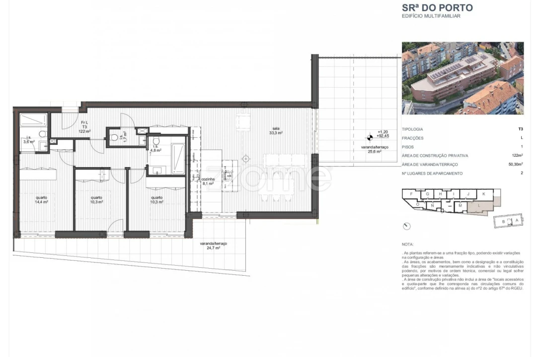 Apartamento T3 para Venda em Ramalde Foto 9