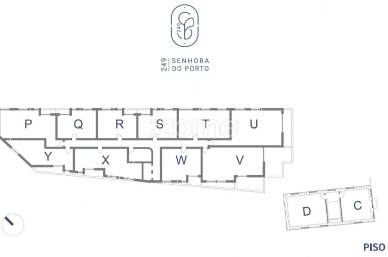 Apartamento T2 para Venda em Ramalde Planta 1
