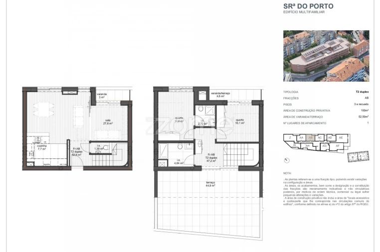 Apartamento T2 para Venda em Ramalde Foto 9