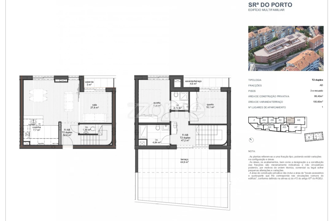 Apartamento T2 para Venda em Ramalde Foto 8