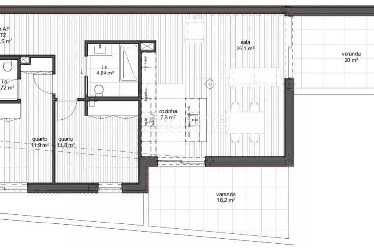 Apartamento T2 para Venda em Ramalde Foto 8