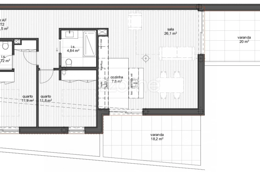 Apartamento T2 para Venda em Ramalde Foto 8